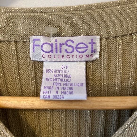 Vintage metallic button up cardigan - Picture 4 of 8